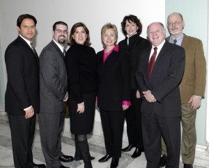 With Sen. Hillary Clinton, Washington, DC.